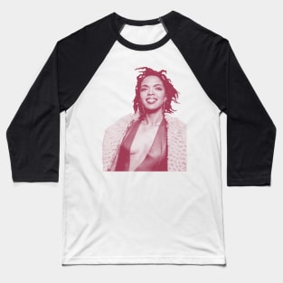 Engraving Pink Lauryn Hill Baseball T-Shirt